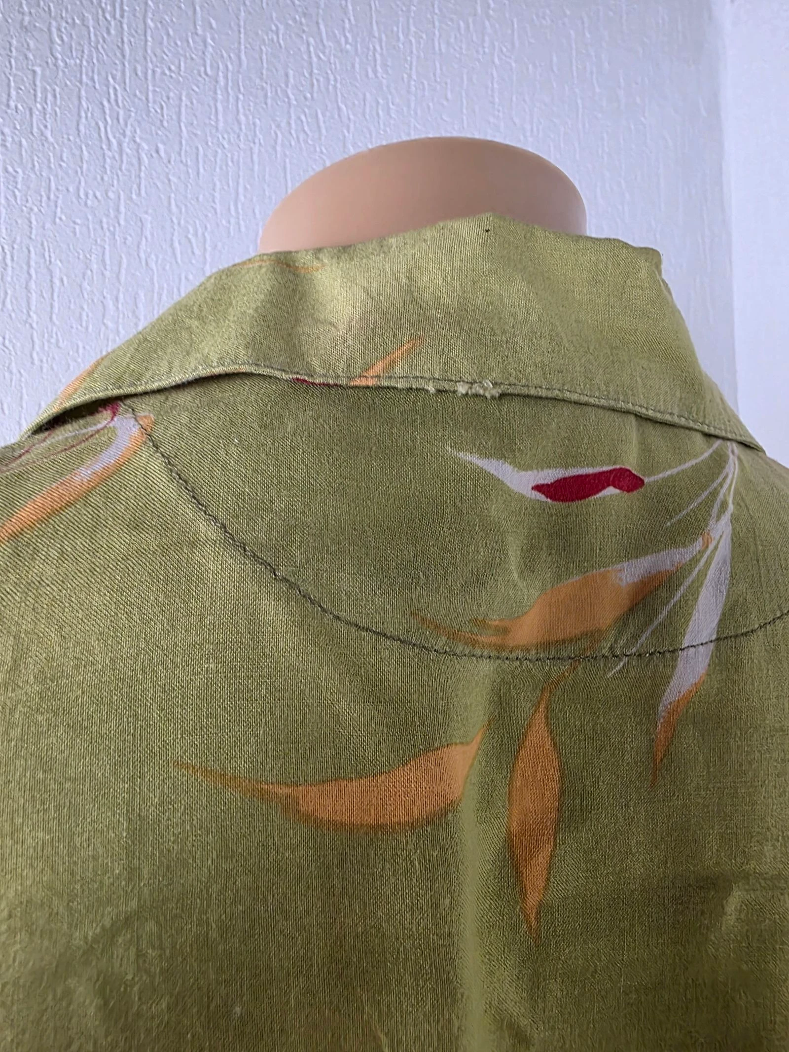 Vestido longo com estampa tropical vintage dos anos 90 tamanho 34/36 – photo 8